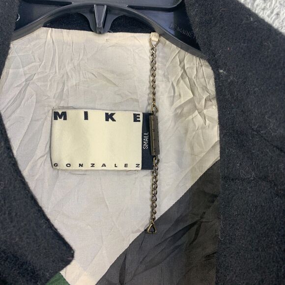 Mike Gonzalez Womens Coat Jacket Wool Blend Silk Lining Small Black - Picture 7 of 16